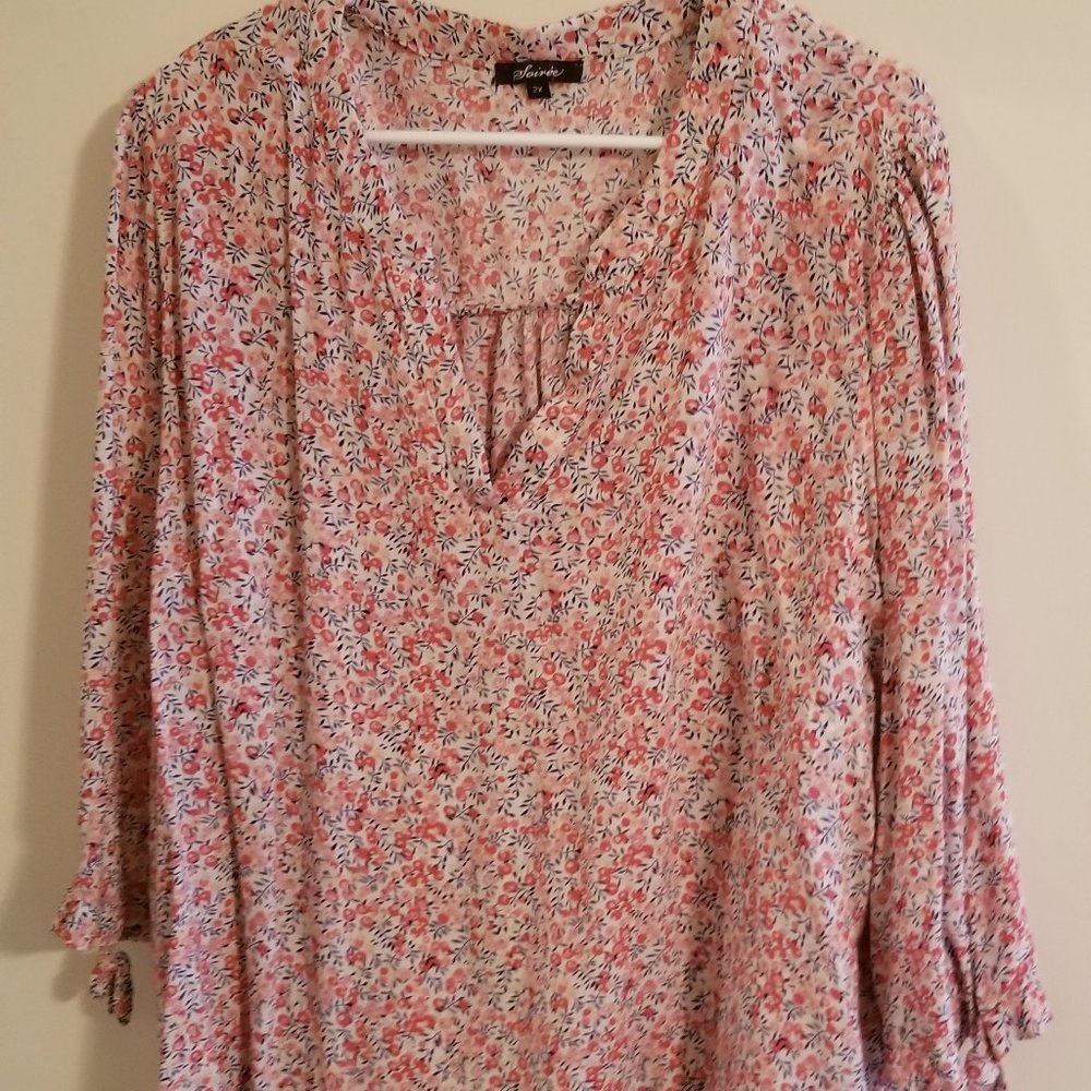 3/4 length cotton casual shirt 2X Soiree